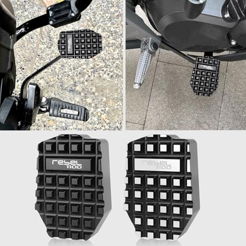 WOOGA Extensão de pedal de alavanca de travão de pé para motocicleta, extensor de almofada de travão traseiro, compatível com Ho&n&da Rebel CMX1100 / DCT Rebel100, acessórios 2021-2025 (preto)
