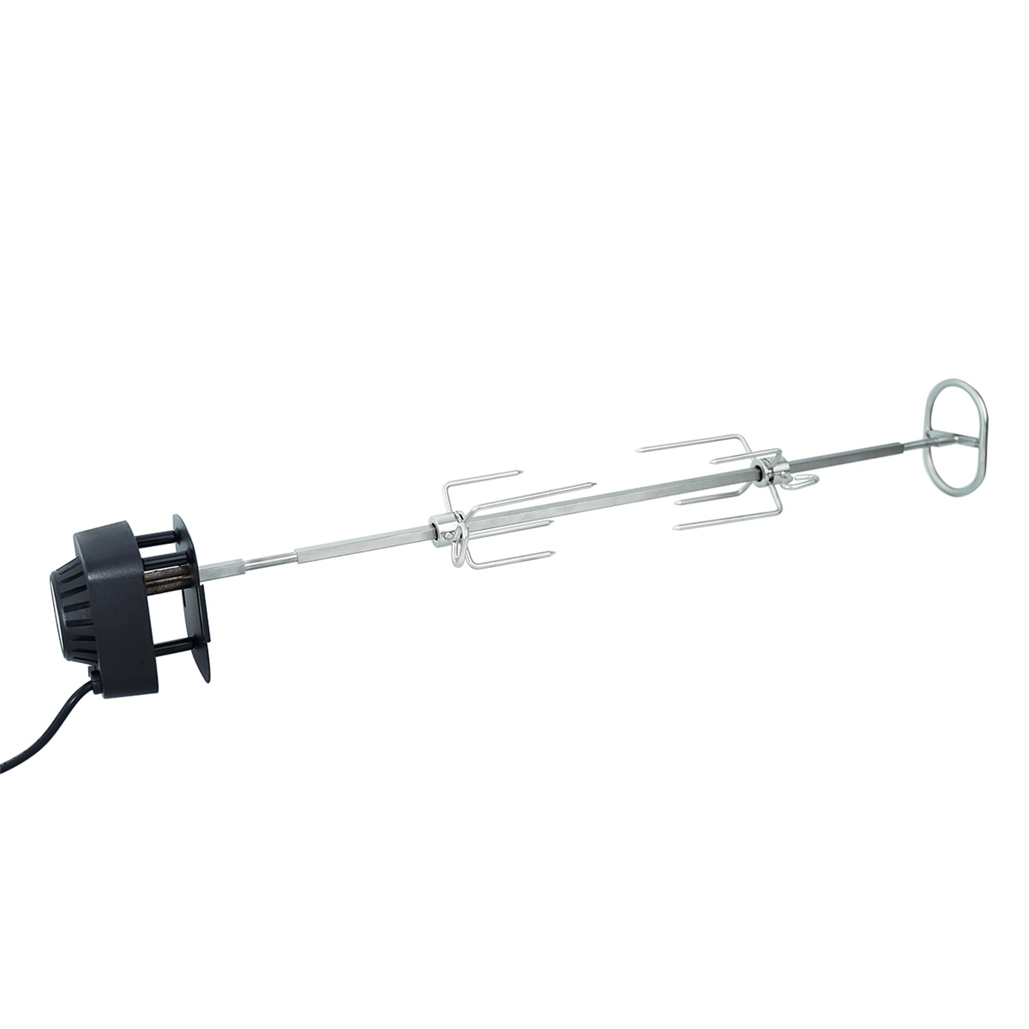 SANTOS motorisierter magnetischer Drehspieß - passend für Napoleon Rogue 425er & Freestyle 425er - Gasgrill-Rotisserie - 2 Laufrichtungen - Fleischnadeln
