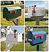 Mailbox Flag, Red Flag for Mailbox Replacement, Tool-Free Assembly (Red)