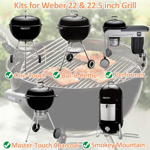 Rejilla Parrillera Doble para Weber 22 Pulgadas Acero miniatura 3