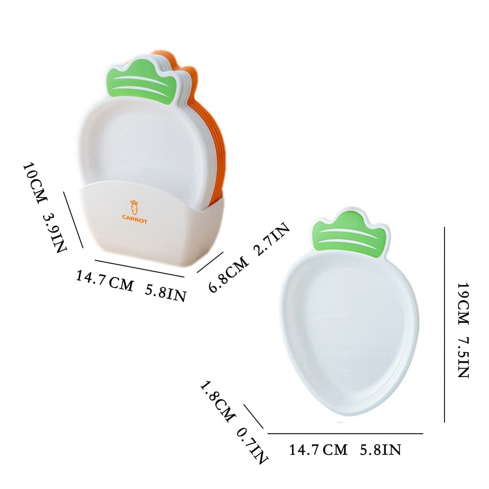 Ciotoline da Snack Otto piastra di snack di carote con piastra di snack da ristorante di base for la casa snack di frutta snack snack caramelle for frutta secca piatto residuo Piatti Snack Ceramica