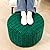 Asuprui Pouf Ottoman Stuffed Round Ottoman Foot Rest Foot Stool Poufs for Living Room Bean Bag Chair Storage Solution or Wedding (Dark Green Pouf with Filler)