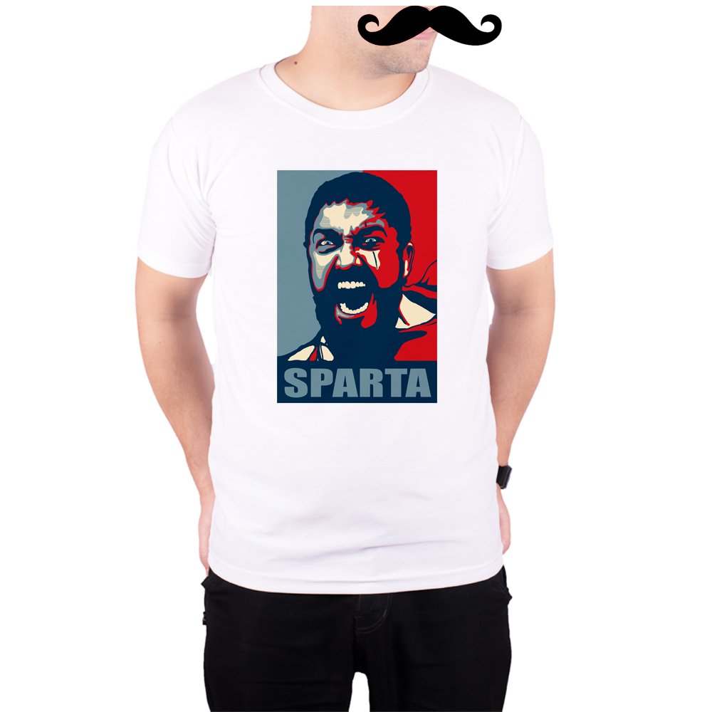 Leonidas Sparta White Quick-Dri T-Shirt for Men