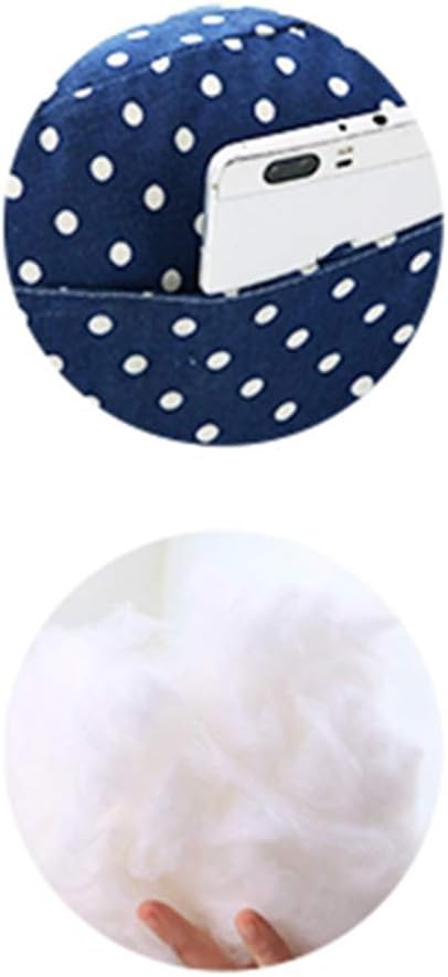 F Fityle Comfy Reading Pillow Bedrest Chair Sofa Bed Support of Lumbar & Back, Feather Velvet Filled for Breathable Comfortable - Blue Point : Home & Kitchen