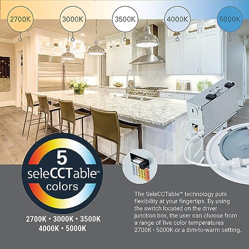HALO HLBC Slim Regressed Canless LED Recessed Lighting 6 inch 5CCT 900lm - image 6