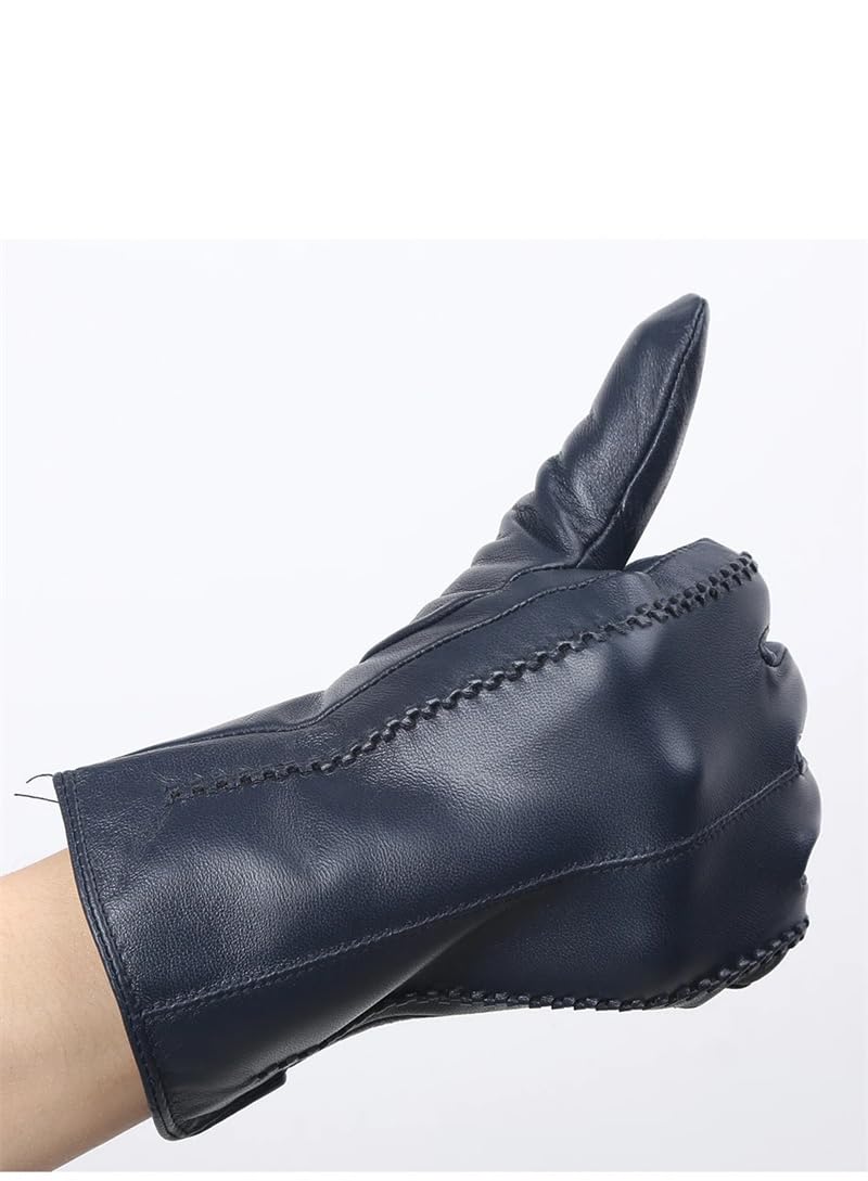 Dninmim Guanti caldi invernali da donna,Guanti in pelle di colori multipli