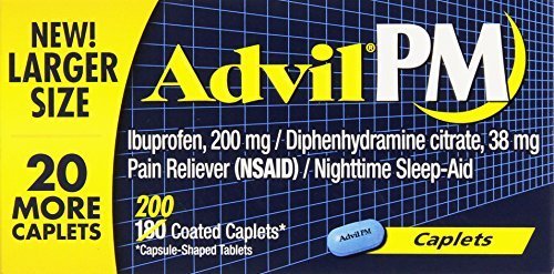 6 Packs :Advil PM Caplets (200 ct.)