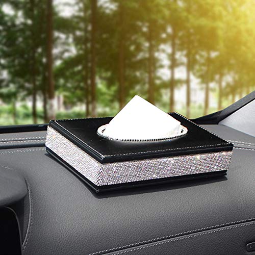 Tissue Box With Logo Pu Leather Slim Style - Wajid Auto