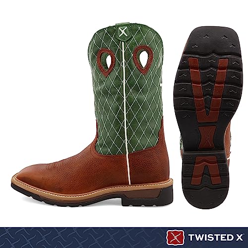 Image of Twisted X Men's 6 inch Work Oblique Toe Boot with CellSole comfort footbed