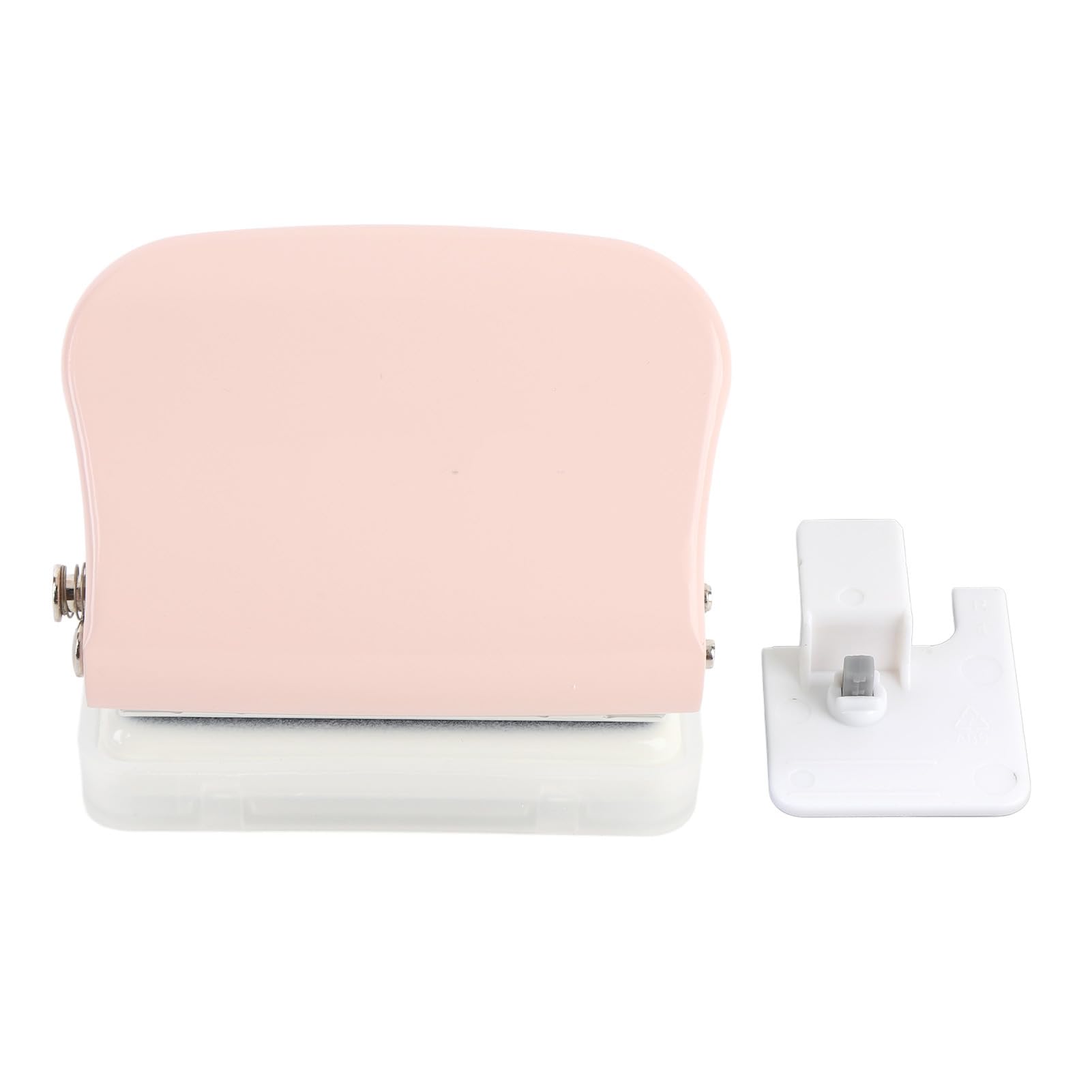 5 Hole Paper Puncher, Compact Portable Design, ABS Iron Construction, Lightweight 177g - Efficient Spiral Binding, Book Binder Machine Use, Ideal for Office and DIY Projects (Roseate)