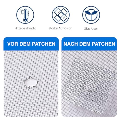VZU 60 Pieces 270 Stickers Fly Screen Window Repair, Insect Protection Window Repair, Fly Screen Repair Kit - Image 4