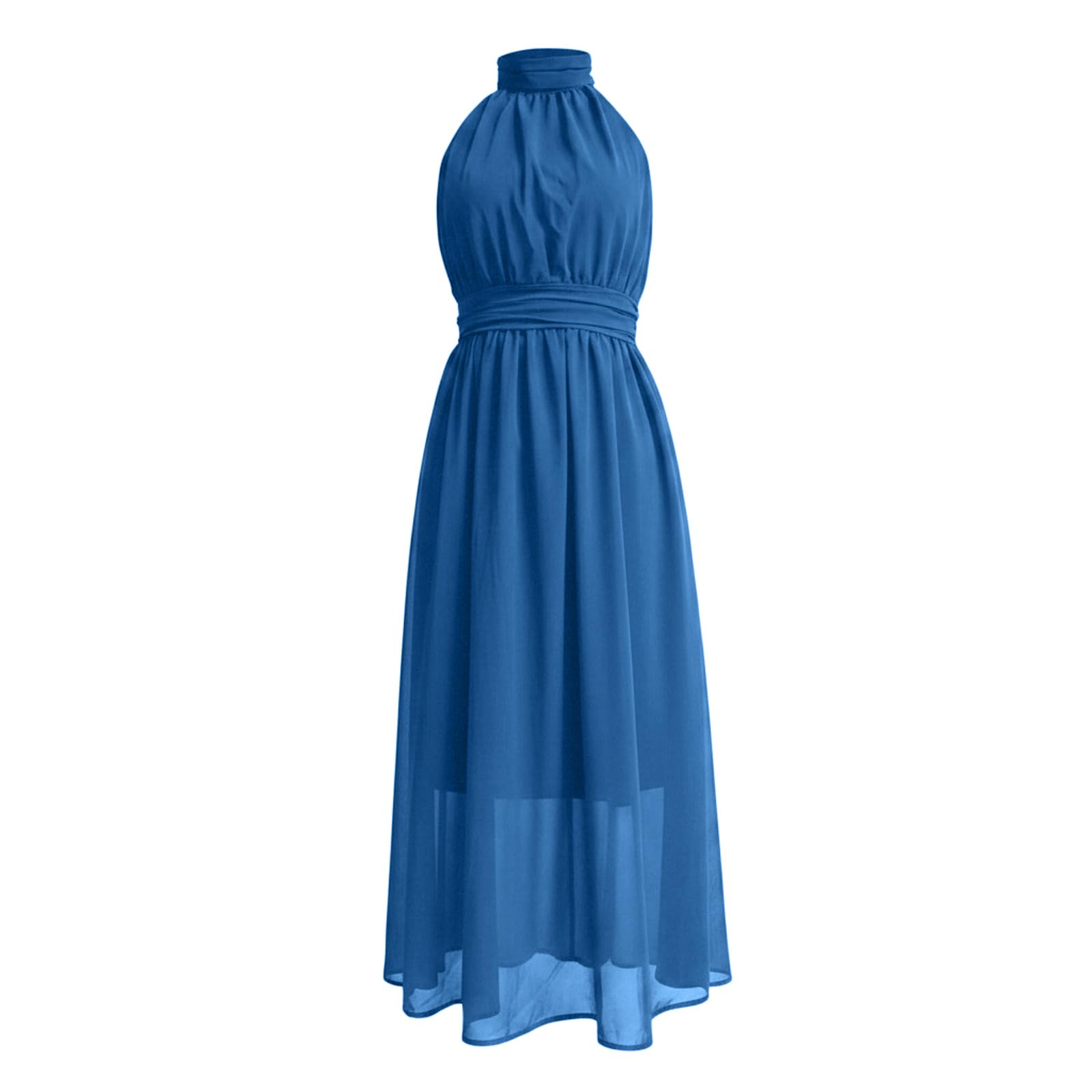Vestido De Verano para Mujer De Lino Casual Ligero Respirable Vestido Verano Mujer Largo Fluido Mezcla Lino Algodón Vestidos Mezcla Algodón Fresco Uso Diario Vacaciones Marítimas