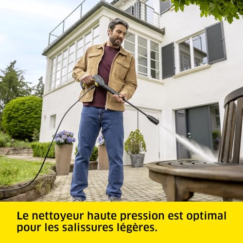 Nettoyeur Haute Pression Kärcher K 3 Horizontal Plus Pression : max. 120 bar Débit : 380 /h Surface : 25 m²h Filtre à Eau Poids : 3 6 kg Flexible et Pistolet Haute Pression Lance Rotabuse - vue 2