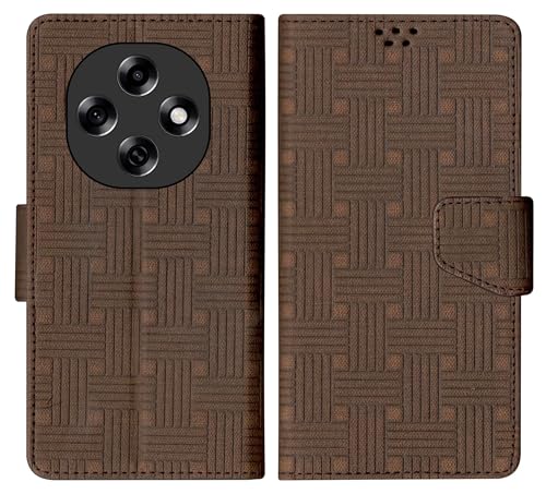 SBMS Flip Cover for Oppo F31 Pro 5G Back Cover Case with Magnatic Closure | Inbuilt Stand | Card & Money Pocket (Mat Brown)