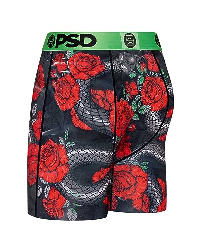 PSD Men's Boxer Briefs - Slither Rose, 7 Inch Inseam, Moisture-Wicking, 4-Way Stretch, Boxer Briefs for Men, Large2