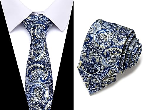 Image of Passabin Tie For Men Necktie Woven Jacquard Neck Ties Set 6 PCS