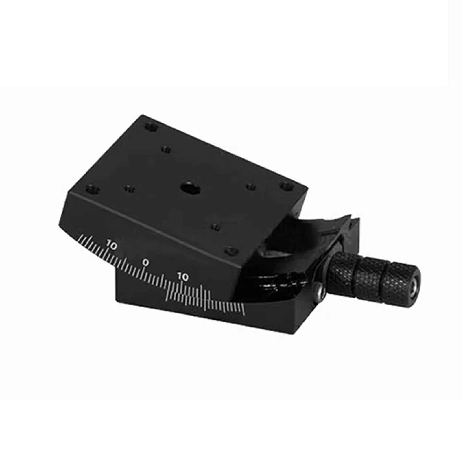 iDili Unidirectional Angle Tilt Adjustment Table Manual Arc Fine Adjustment Stage Screw Driven Angle Stage Aluminum Alloy Material (GFG4030)