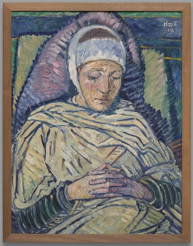 Art Reproduction Impression d'affiches Toile l'Invalide de Heinrich Vogeler portrait 60x90cm