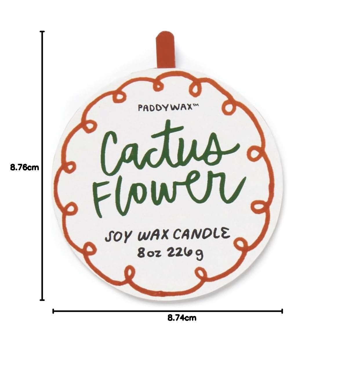 Bougie Parfumée Paddywax Dopo En Céramique Peinte à La Main – 226 G, Parfum Fleur D'oranger, 54h De Combustion