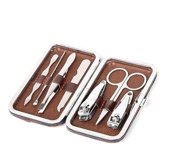 Guriya Grooming Kit 7 in 1 Professional Manicure Pedicure Set Nail Clipper Set-image-48