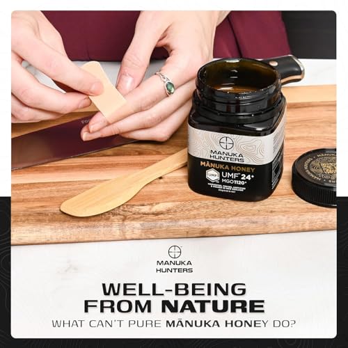 Image of Manuka Hunters UMF 24+ /MGO 1120+ Certified New Zealand Manuka Honey - 8.8oz /250g Jar