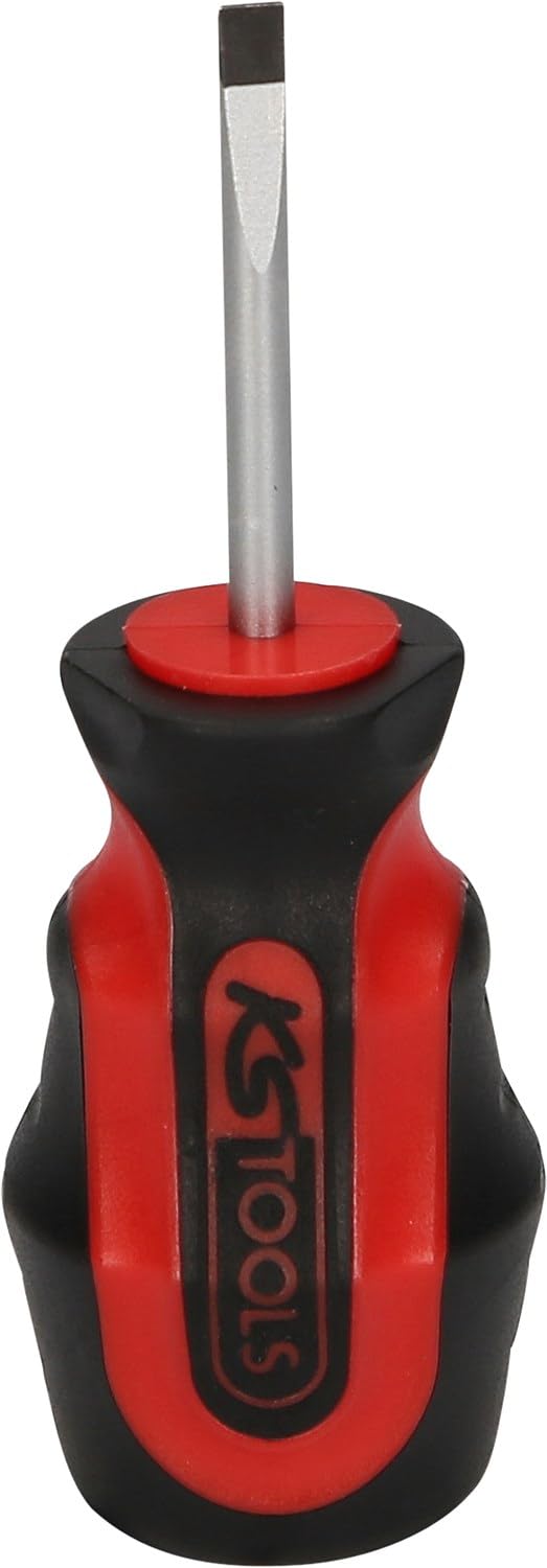 KS Tools 159.1121 ERGOTORQUEplus wkrętak płaski, krótki,4mm