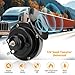 Ywdiml Super Loud Train Horns, 2PCS 12V Waterproof Durable Vehicle Air Electric Snail Horn with Mounting Kits, Automotive Speaker Replacement, Universal fo Truck Motorcycle Scooter (Black)