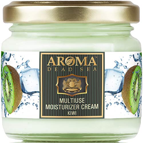 Aroma Multiuse Moisturizing Body Cream - Dry Skin Cream with Dead Sea Minerals - Skin Moisturizer for Body Face Hands Feet - Hydrating Hand Cream with Natural Fruit Extracts Oils Vitamins - 3.4 Fl Oz