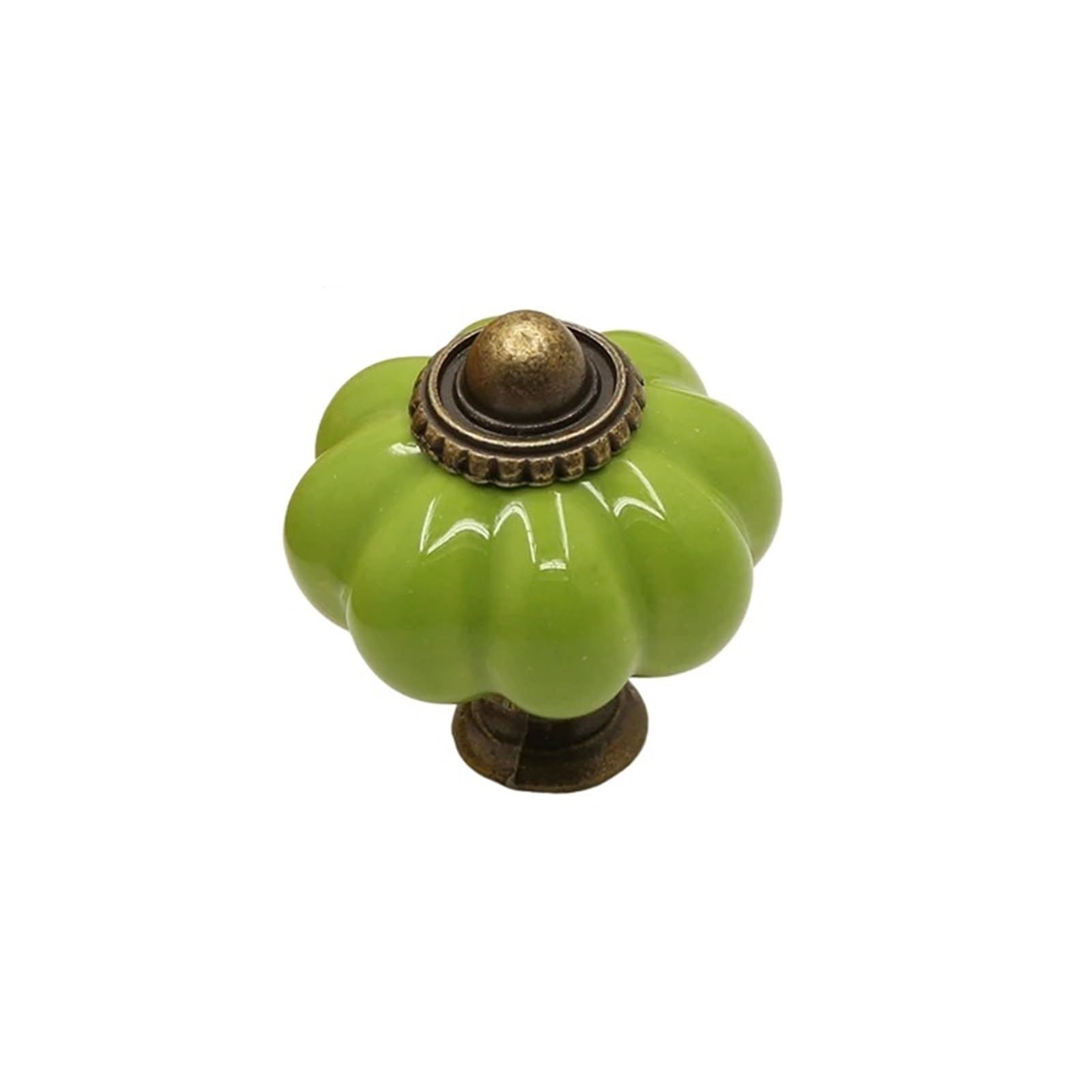 Kifsdlf Color6 Ceramic Farmhouse Pumpkin Cabinet Knob Drawer Furniture Handles Dresser Single Hole Door Pulls For Cupboard Wardrobes Furniture(Color6)