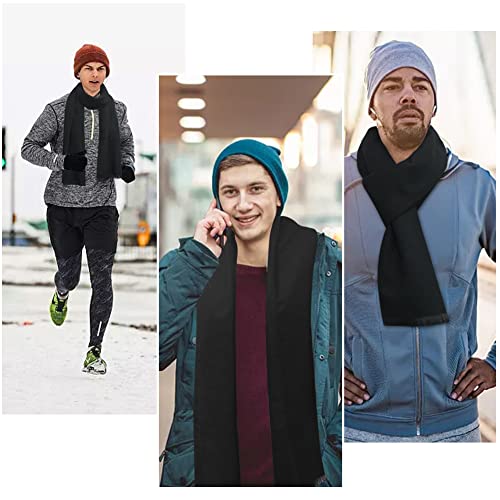 Gukasxi Men's Scarf, Warm Soft Winter Mens Scarf, Fashion Cashmere Feel Scarves Gentleman Classic Scarf Autumn Winter Thick Men's Scarf Winter Neck Warm Scarf - Image 6