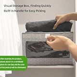 lompyeu Schrank Organizer, 2er Set 40*30*20 cm Boxen Aufbewahrung Kleiderschrank Organizer Aufbewahrungskorb Aufbewahrungsbox