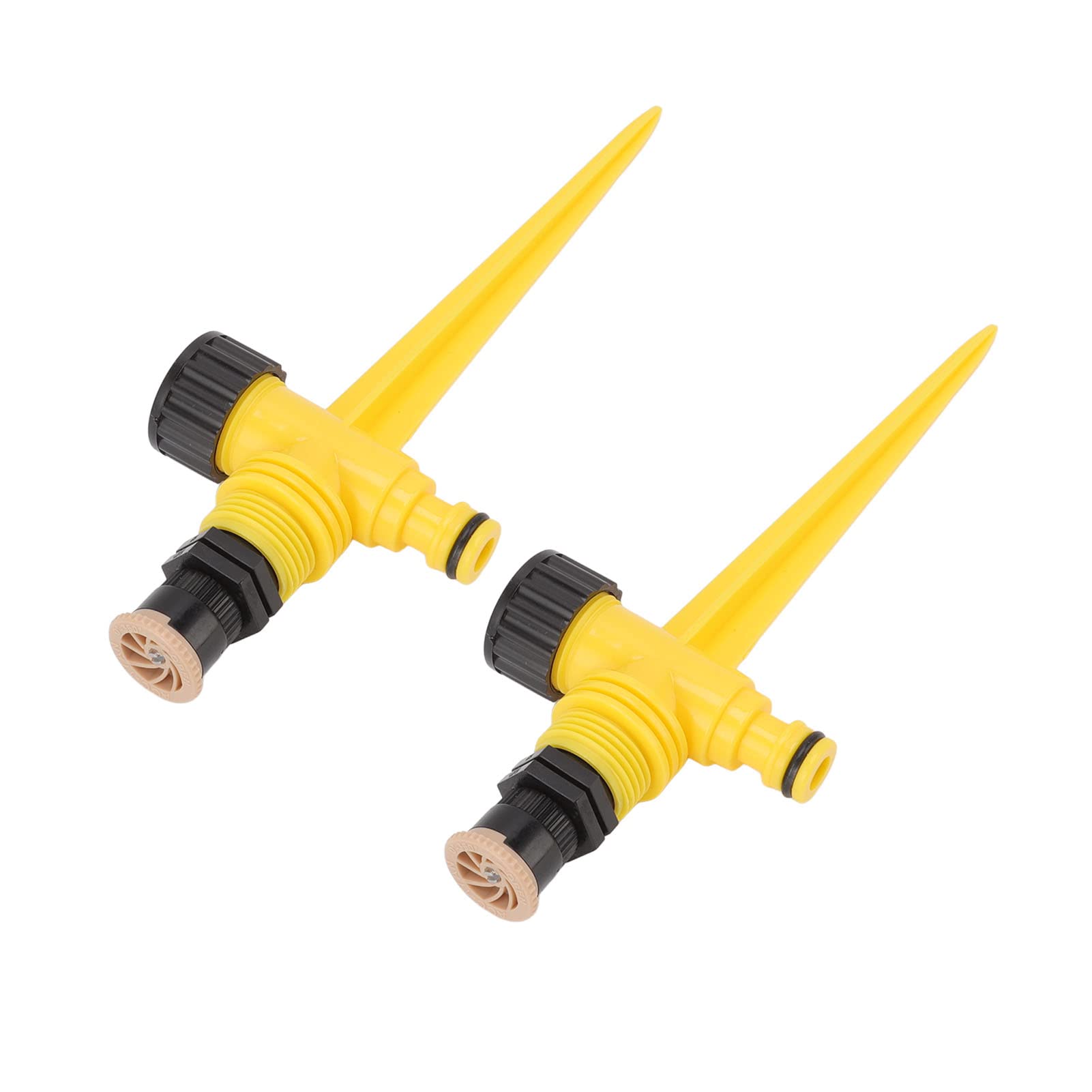 Irrigazione del prato, Irrigatore da giardino rotante a 360 gradi, 2 pezzi, ABS, plug-in