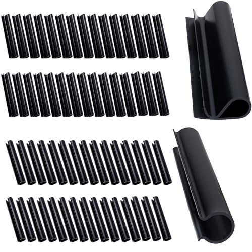 60 Pack 2 Shapes Winter Pool Cover Clips - Double Protection Pool Closing Kit for Above Ground...