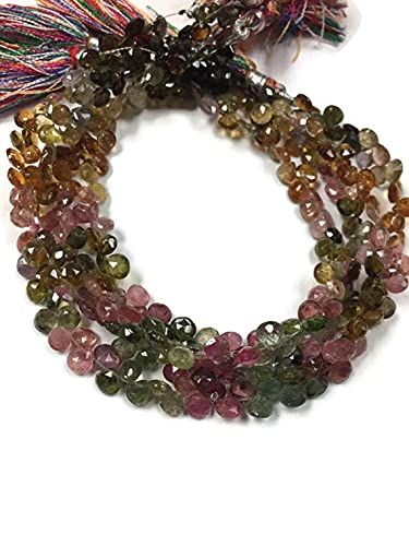 Tourmaline briolette LKBEADS 4mm : finissez vos colliers sans perles dépareillées grâce aux coeurs