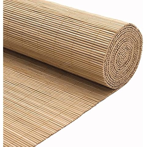 Non-Transparent Bamboo Roller Blind,Sun Protection Bamboo Roll Up Window Blind,Roll Up Blind,50-160cm Wide Bamboo Shades,for Windows/Doors/Balconies,with Side Pull (50x120cm/20x47in) Cover