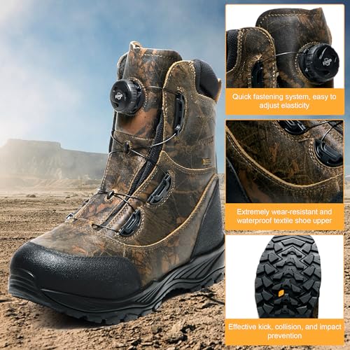 Men's Hunting Boots – Waterproof and Warm BOA Boots for Men, Perfect for Cold Weather and Rugged Adventures4