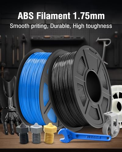 Image of SUNLU ABS Filament 1.75mm,Black,5kg | 3D Printer Filament,Highly Resistant Durable,Heat Resistance,Excellent Toughness,For 99% FDM 3D Printers.
