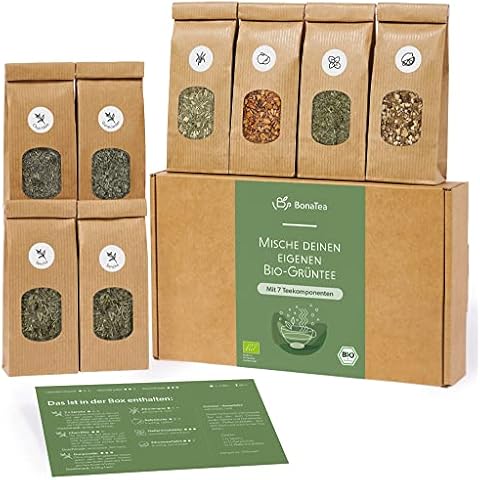BonaTea Bio Grüntee-Mischung Selber Machen Set - Grüner Tee Geschenkset Cover