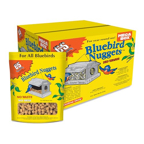 C&S Wild Bird Bluebird Suet Nuggets Mega Box, 8 Pounds