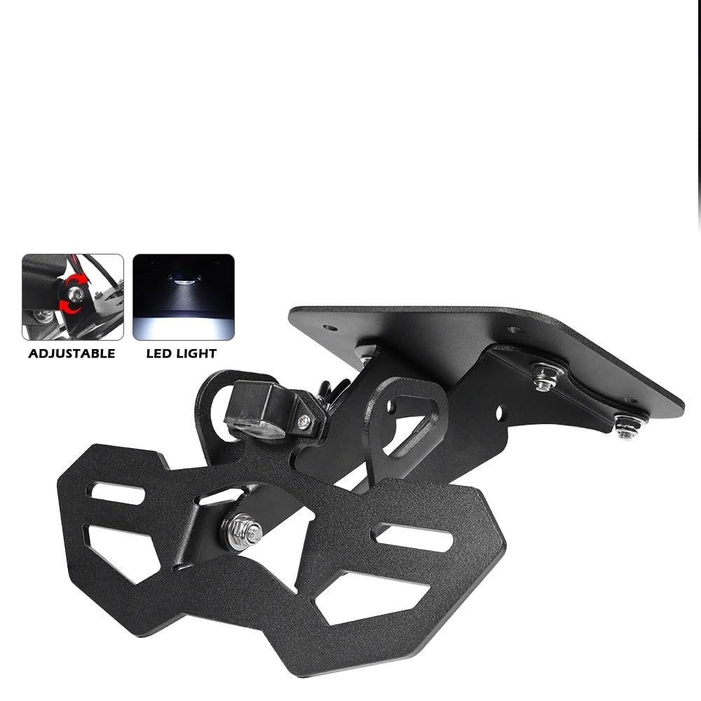 Portamatriculas Moto Soporte para Matrícula Adaptado para Su Uso En Yamaha MT03 MT25 YZF R3 R25 2015-2023, Moto(For MT03 MT25)