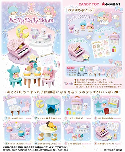 リトルツインスターズあこがれ Dolly Room フルコンプ 8個入 食玩・ガム (リトルツインスターズ)