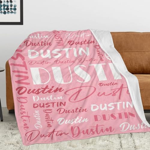 Personalized Blankets for Kids with Names Customized Blankets with Name for Adult Custom Blanket Gift for Birthday Christmas Valentines Day Gift