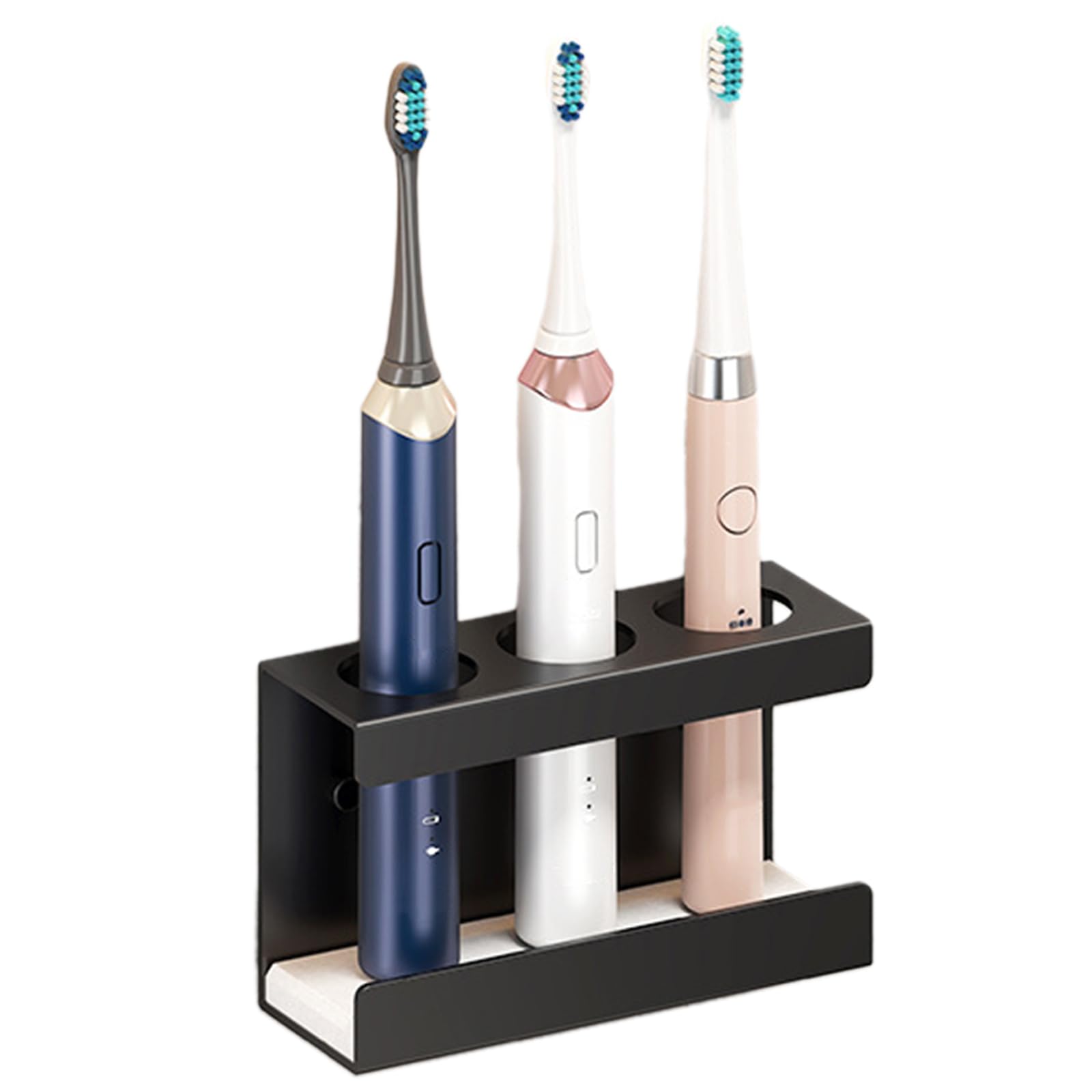Jazuaiao Wall Mounted Toothbrush Holder for Shower, Tooth Brush and Toothpaste Organizers Hanger for Dorms Bathrooms 2/03 / 4 Slot Toothbrush Hanger