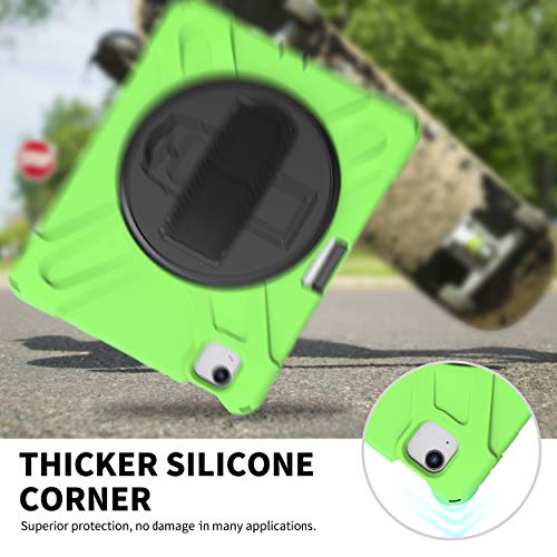 Coque iPad 2 3 4 antichoc vert avec support rotatif et sangle JZ - 4
