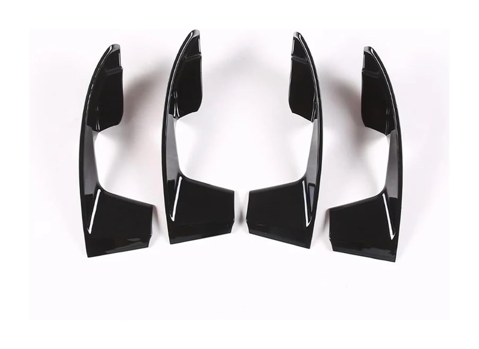 TYTYASS Inner Door Handle for Range for Rover for Sport for Vogue Car Inner Door Handle Bowl Protection Sticker ABS Carbon Texture Molding Line(Gloss Black)