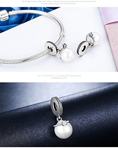 Pearl Pendant Charms 925 Sterling Silver Bead fits Pandora Bracelet for Women - Image 5