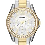 Fossil-Stainless-Steel-Riley-Analog-Silver-Dial-Womens-Watch-Es3204-Band-ColorMulticolor