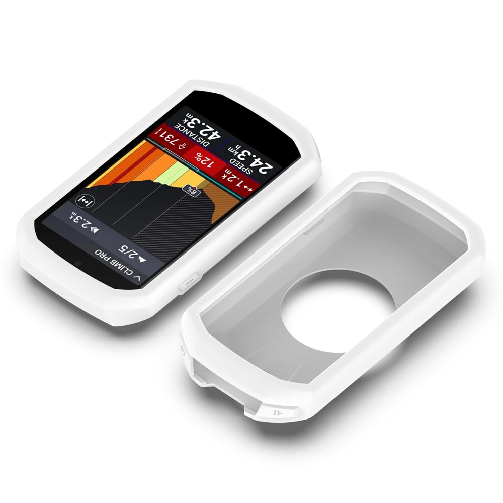 Funda De Silicona Premium Para Garmin Edge 130 Y Película De Cristal