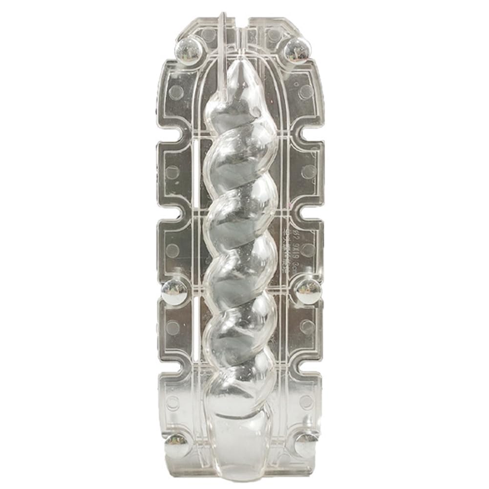 CTRLZS DIY Spiral Rod Candle Mold Church Wedding Long Rod Candle Making Tool Easy to Demould Candle Mold Jar Acrylic Kit Easy Install Easy to Use,A
