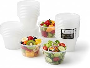 10 Pack 16oz (450ml) Round Heavy Duty Plastic Food Containers with Lids for Soup, Deli – Stackable, Reusable, Leakproof – Microwave, Dishwasher & Freezer Safe – BPA-Free Meal Prep